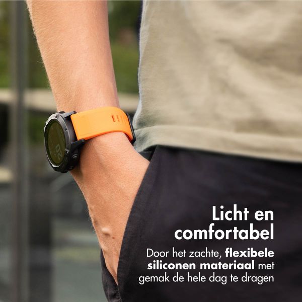 imoshion QuickFit® Siliconen bandje Garmin Watch | 22 mm aansluiting - Oranje