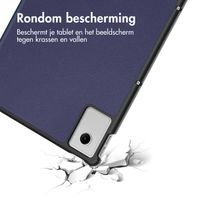 imoshion Trifold Bookcase Lenovo Idea Tab Plus - Donkerblauw