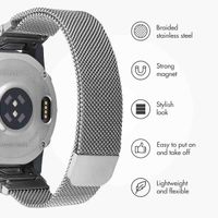 imoshion QuickFit® Milanese Band - Garmin 22 mm Connector - Size L/XL - Silver