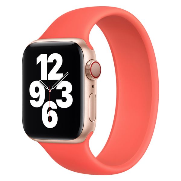 Apple Solobandje Apple Watch Series 1-9 / SE - 38/40/41 mm / Series 10 - 42 mm - Maat 5 - Pink Citrus