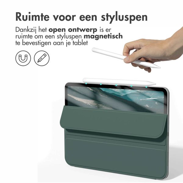 imoshion Magnetic Bookcase Apple iPad Air 13 inch (2026) M4 / (2025) M3 / (2024) M2 - Donkergroen