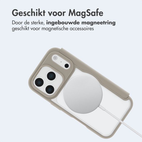 imoshion Transparante Bookcase met MagSafe Apple iPhone 17 Pro Max - Beige