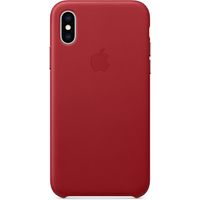 Apple Leather Backcover Apple iPhone Xs Max - Red
