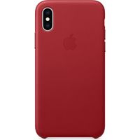 Apple Leather Backcover iPhone Xs Max - Red