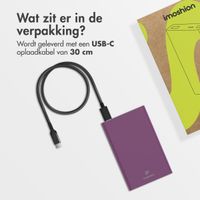 imoshion Ultra Series Aluminium Powerbank 10.000 mAh - Quick Charge en Power Delivery - Aubergine