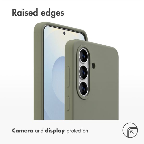 Accezz Liquid Silicone Back Cover with MagSafe Samsung Galaxy S26 - Cooper Green