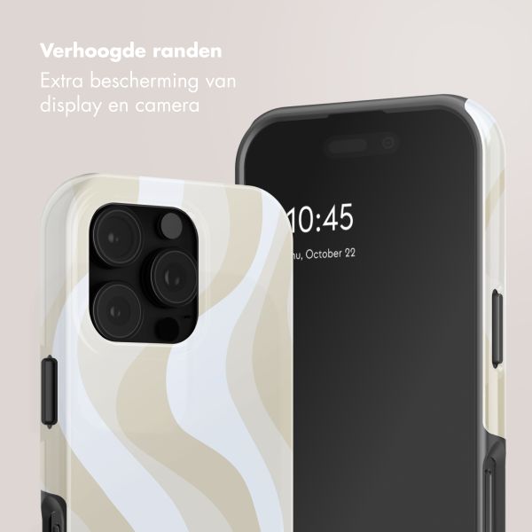 Selencia Vivid Backcover met MagSafe Apple iPhone 16 Pro - Desert Waves Beige