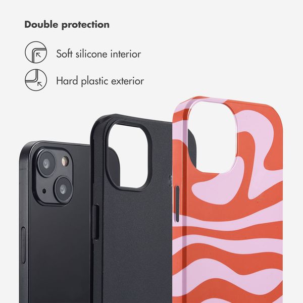Selencia Vivid Back Cover Apple iPhone 13 - Dream Swirl Pink