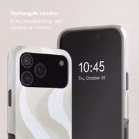 Selencia Vivid Backcover met MagSafe Apple iPhone 17 Pro - Desert Waves Beige