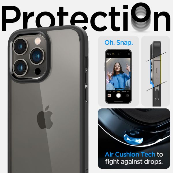 Spigen Ultra Hybrid Backcover iPhone 14 Pro - Zwart