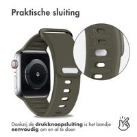 imoshion Siliconen bandje Apple Watch Series 1-9 / SE - 38/40/41 mm / Series 10 - 42 mm - Olijfgroen