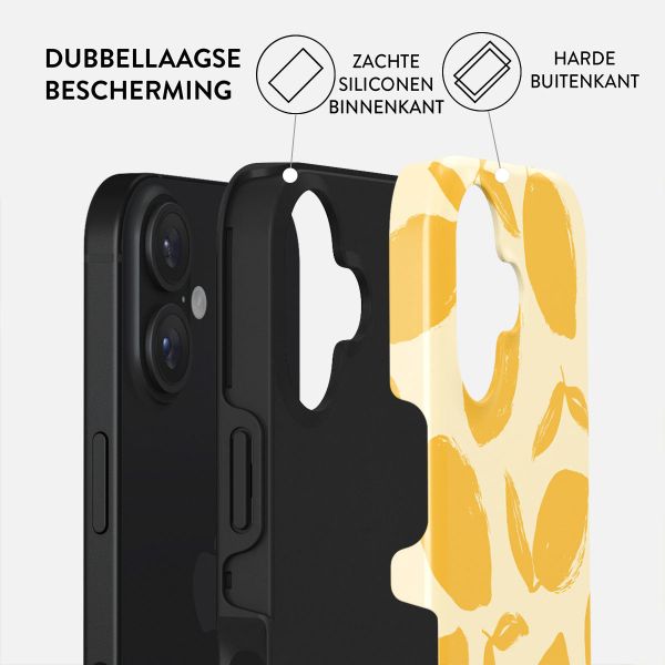 Burga Tough Backcover Apple iPhone 16 - Lemon Tart