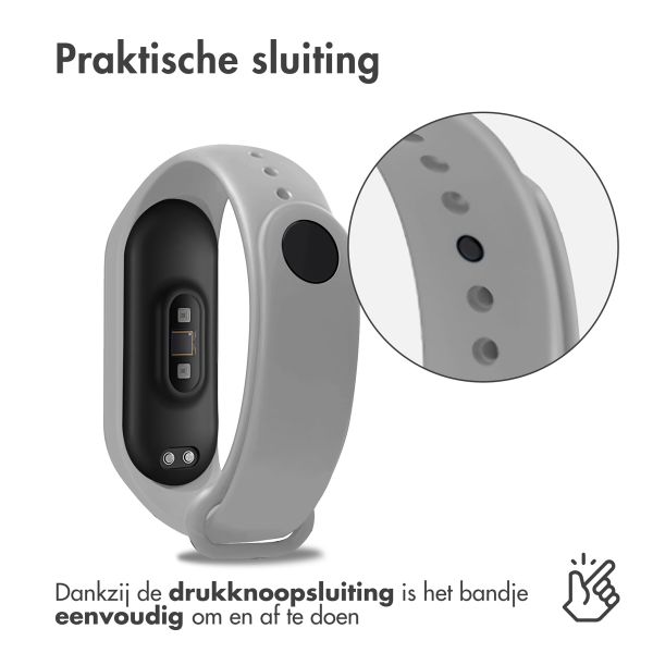 imoshion Siliconen bandje Xiaomi Mi Band 3 / 4 - Grijs