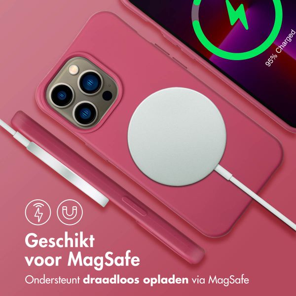 imoshion Color Backcover met afneembaar koord MagSafe Apple iPhone 13 Pro - Raspberry