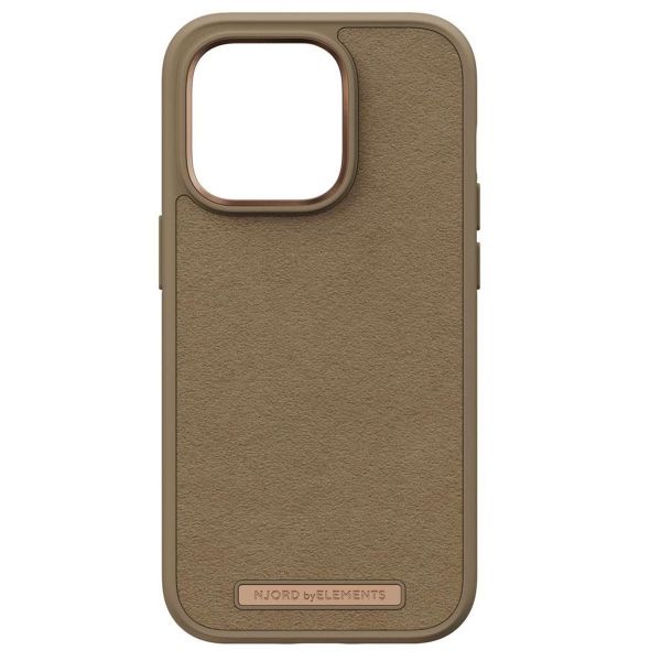 Njorð Collections Suède Comfort+ Case iPhone 14 Pro - Camel