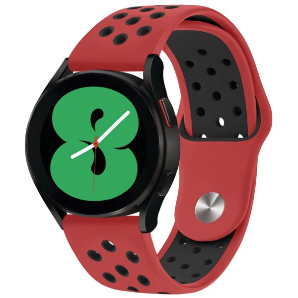 imoshion Siliconen sport bandje - Universeel 20 mm aansluiting - Rood / Zwart