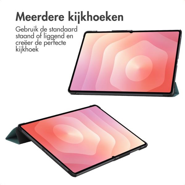 imoshion Trifold Bookcase Samsung Galaxy Tab S11 Ultra - Donkergroen