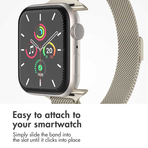 imoshion Slim Milanese Band Apple Watch | 38/40/41/42 mm - Champagne
