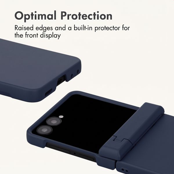 imoshion Colour Back Cover with Stand Samsung Galaxy Z Flip 8 - Dark Blue