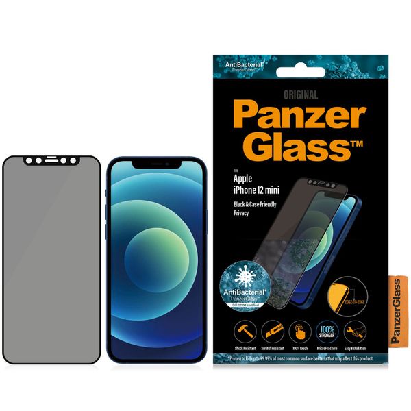 PanzerGlass Case Friendly Privacy Anti-Bacterial Screenprotector iPhone 12 Mini