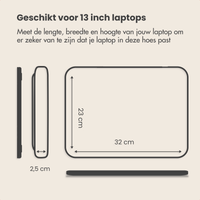 imoshion Laptophoes met opbergvak 13 inch - Laptopsleeve - Candy Pink
