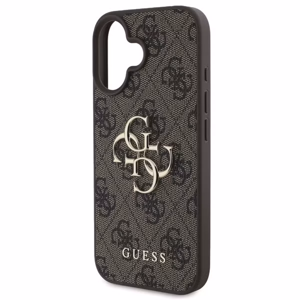 Guess 4G Metal Logo Backcover Apple iPhone 16 - Bruin