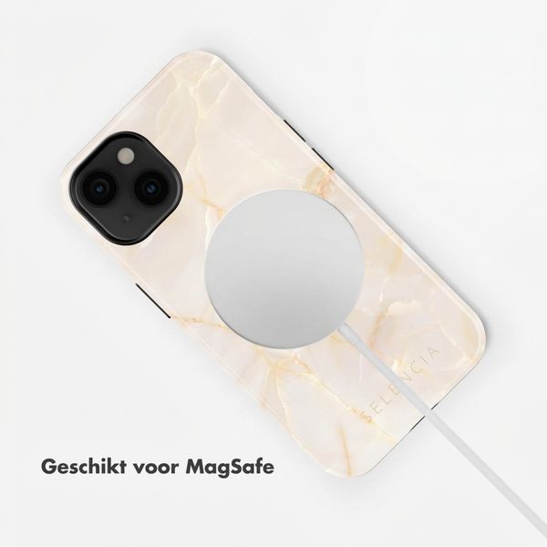 Selencia Vivid Backcover met MagSafe Apple iPhone 14 - Golden Beige Marble