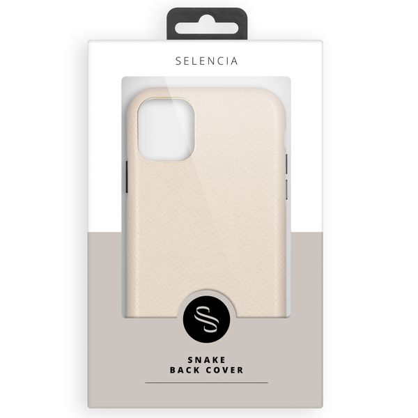 Selencia Gaia Slang Backcover iPhone 13 - Wit