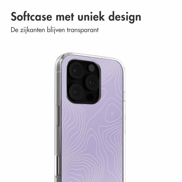 imoshion Design hoesje Apple iPhone 16 Pro - Topo Lilac