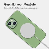 imoshion Color Backcover met Thin MagSafe Ring Apple iPhone 15 - Donkergroen