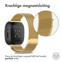 imoshion Milanees magnetisch bandje Fitbit Versa 4 / 3 / Sense (2) - Goud