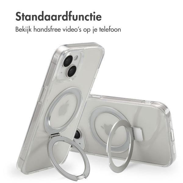 Accezz Ring Stand Backcover met MagSafe Apple iPhone 15 - Transparant