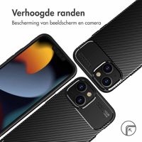 imoshion Carbon Softcase Backcover iPhone 14 Plus - Zwart