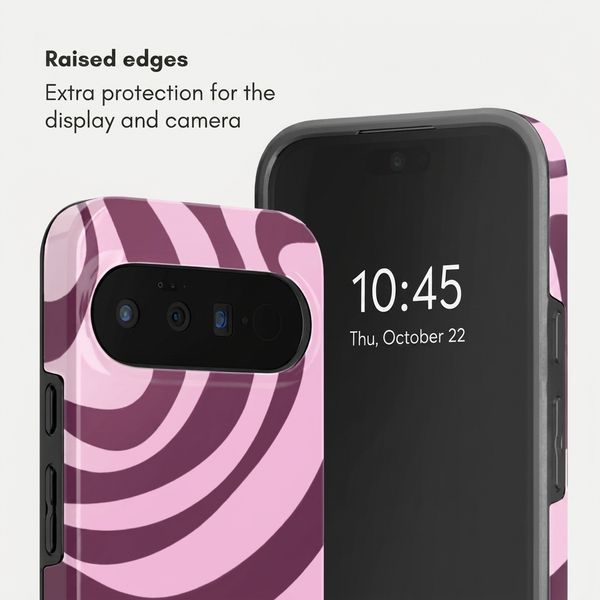 Selencia Vivid Case with MagSafe Google Pixel 11 - Wavy Swirl Pink Plum