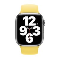 Apple Siliconen solobandje Apple Watch | 44/45/46/49 mm - Maat 6 - Lemon Zest