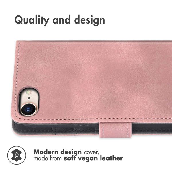 imoshion Bookcase with Strap Apple iPhone SE (2022 / 2020) / 8 / 7 - Pink