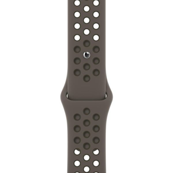 Apple Nike Sport Band Apple Watch Series 1 t/m 11 / SE / Ultra (44/45/46/49 mm) - Olive Gray / Cargo Khaki