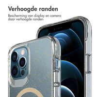 imoshion Clear Glitter Backcover met MagSafe Apple iPhone 12 (Pro) - Goud