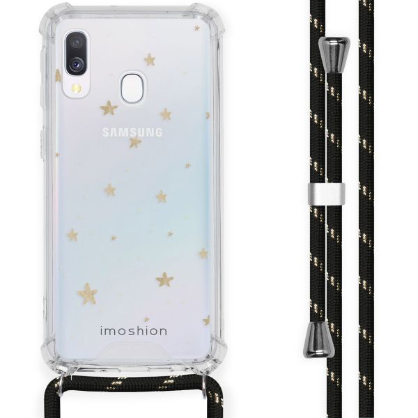 imoshion Design hoesje met koord Samsung Galaxy A40 - Sterren - Goud