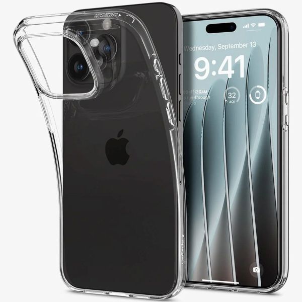 Spigen Liquid Crystal Backcover Apple iPhone 15 Pro Max - Transparant