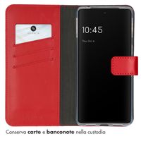 Selencia Echt Leren Bookcase Google Pixel 7 Pro - Rood