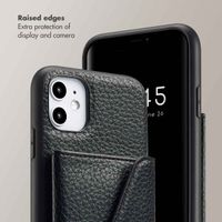 Selencia Sera Phone Case with Cord and Envelope Card Holder Apple iPhone 11 - Black