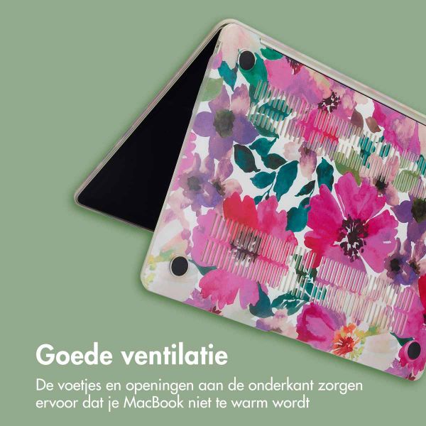 imoshion Design Laptop Cover Apple MacBook Air 15 inch (2023 / 2024 M3 / 2025 M4 / 2026 M5) - Floral Water Color
