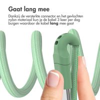 imoshion Braided USB-C naar USB-C kabel - 2 meter - Groen