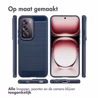 imoshion Brushed Backcover Oppo Reno 12 Pro - Donkerblauw