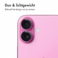 imoshion 2 Pack Camera lens protector Apple iPhone 16 / 16 Plus - Roze