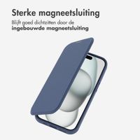 imoshion Transparante Bookcase met MagSafe Apple iPhone 15 - Blauw