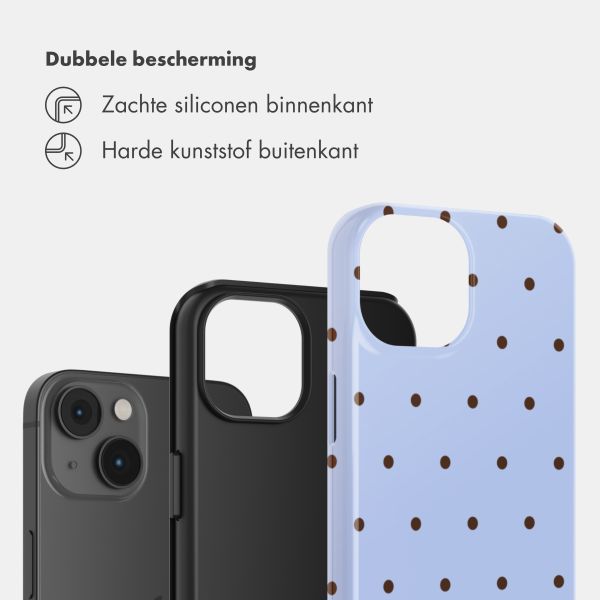 Selencia Vivid Backcover Apple iPhone 14 - Happy Dots Digital Sky