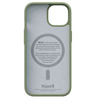 Njorð Collections Suède Comfort+ Case MagSafe iPhone 15 - Olive