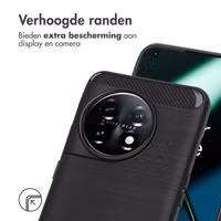 imoshion Brushed Backcover OnePlus 11 - Zwart